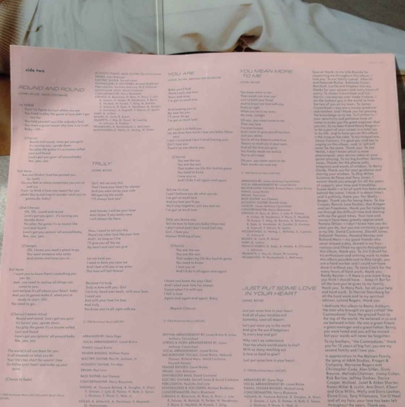 Lionel Richie Vinyl Record - Picture 2 of 4